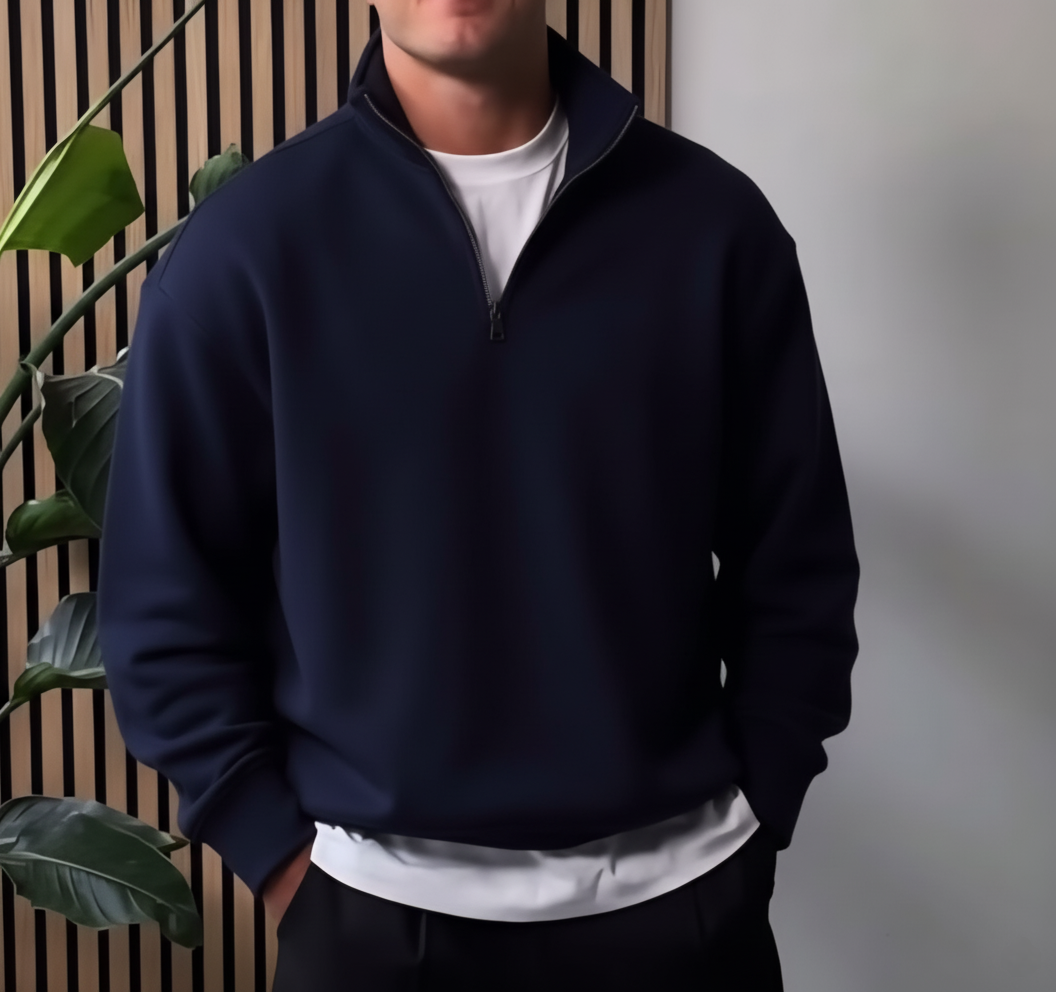 Half-zipped Fleece Sweater