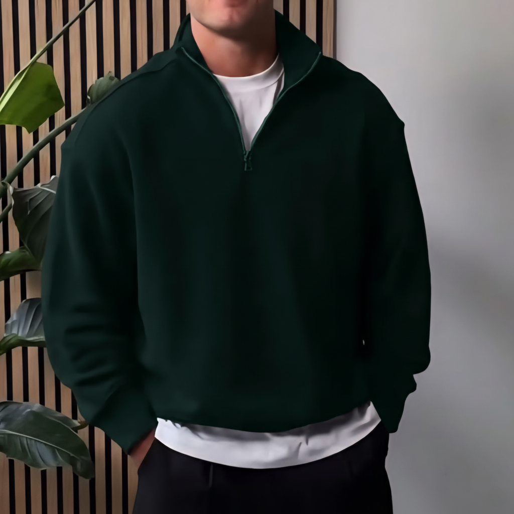 Half-zipped Fleece Sweater