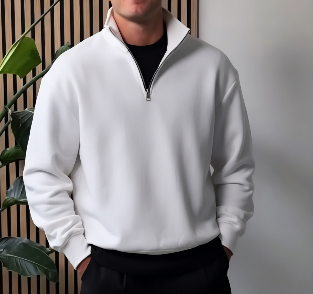 Half-zipped Fleece Sweater