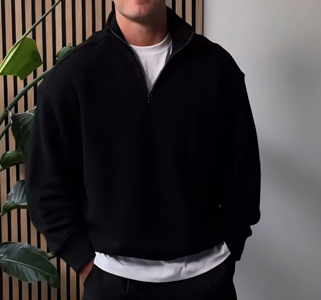 Half-zipped Fleece Sweater